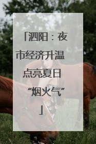 泗阳：夜市经济升温 点亮夏日“烟火气”
