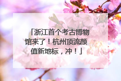 浙江首个考古博物馆来了！杭州顶流颜值新地标，冲！