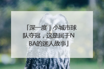 深一度｜小城市球队夺冠，这是属于NBA的迷人故事