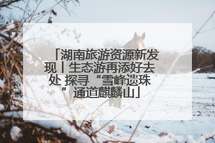 湖南旅游资源新发现丨生态游再添好去处 探寻“雪峰遗珠”通道麒麟山