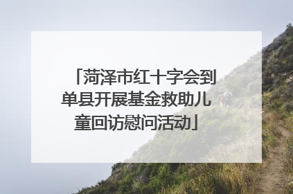 菏泽市红十字会到单县开展基金救助儿童回访慰问活动