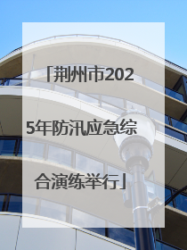荆州市2025年防汛应急综合演练举行