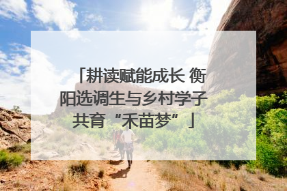 耕读赋能成长 衡阳选调生与乡村学子共育“禾苗梦”