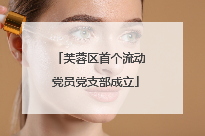 芙蓉区首个流动党员党支部成立