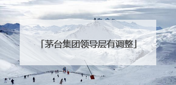 茅台集团领导层有调整