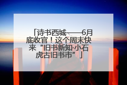 诗书西城——6月底收官！这个周末快来“旧书新知·小石虎古旧书市”