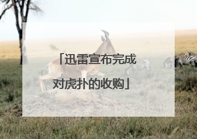 迅雷宣布完成对虎扑的收购