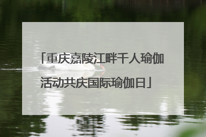 重庆嘉陵江畔千人瑜伽活动共庆国际瑜伽日