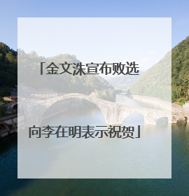 金文洙宣布败选 向李在明表示祝贺