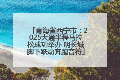 青海省西宁市：2025大通半程马拉松成功举办 明长城脚下跃动奔跑音符