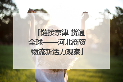 链接京津 货通全球——河北商贸物流新活力观察