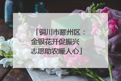 铜川市耀州区：金银花开促振兴 志愿助农暖人心