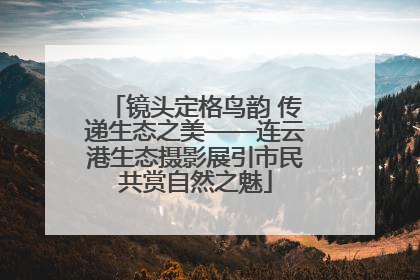 镜头定格鸟韵 传递生态之美——连云港生态摄影展引市民共赏自然之魅