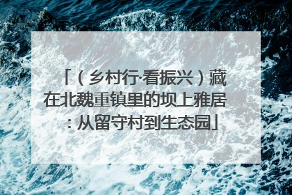 （乡村行·看振兴）藏在北魏重镇里的坝上雅居：从留守村到生态园