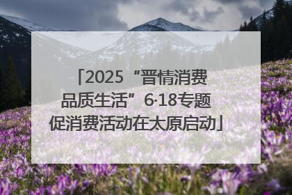 2025“晋情消费 品质生活”6·18专题促消费活动在太原启动