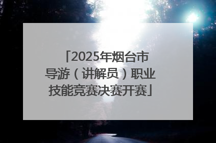 2025年烟台市导游（讲解员）职业技能竞赛决赛开赛