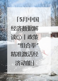 5月中国经济数据解读①丨政策“组合拳”精准激活经济动能